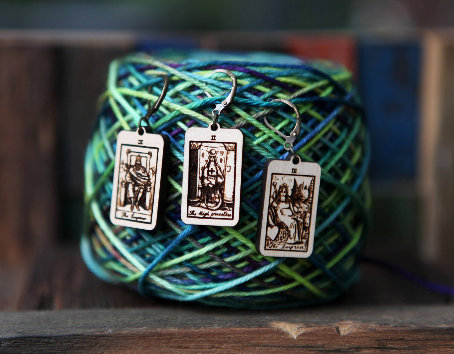 Tarot Knitting Progress Keepers & Crochet Markers Set of 3