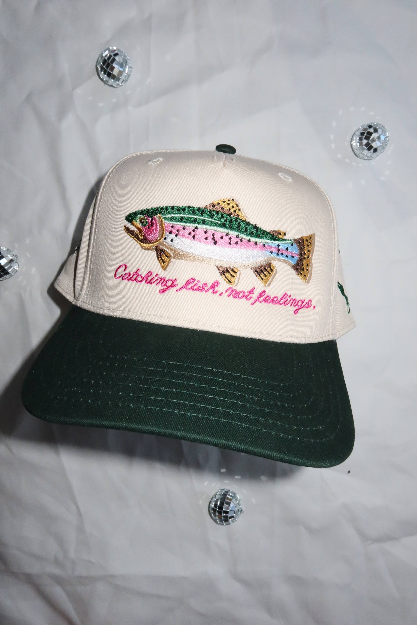 Catching Fish Not Feelings Trucker Hat 