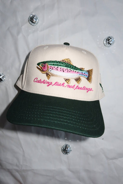 Catching Fish Not Feelings Trucker Hat 