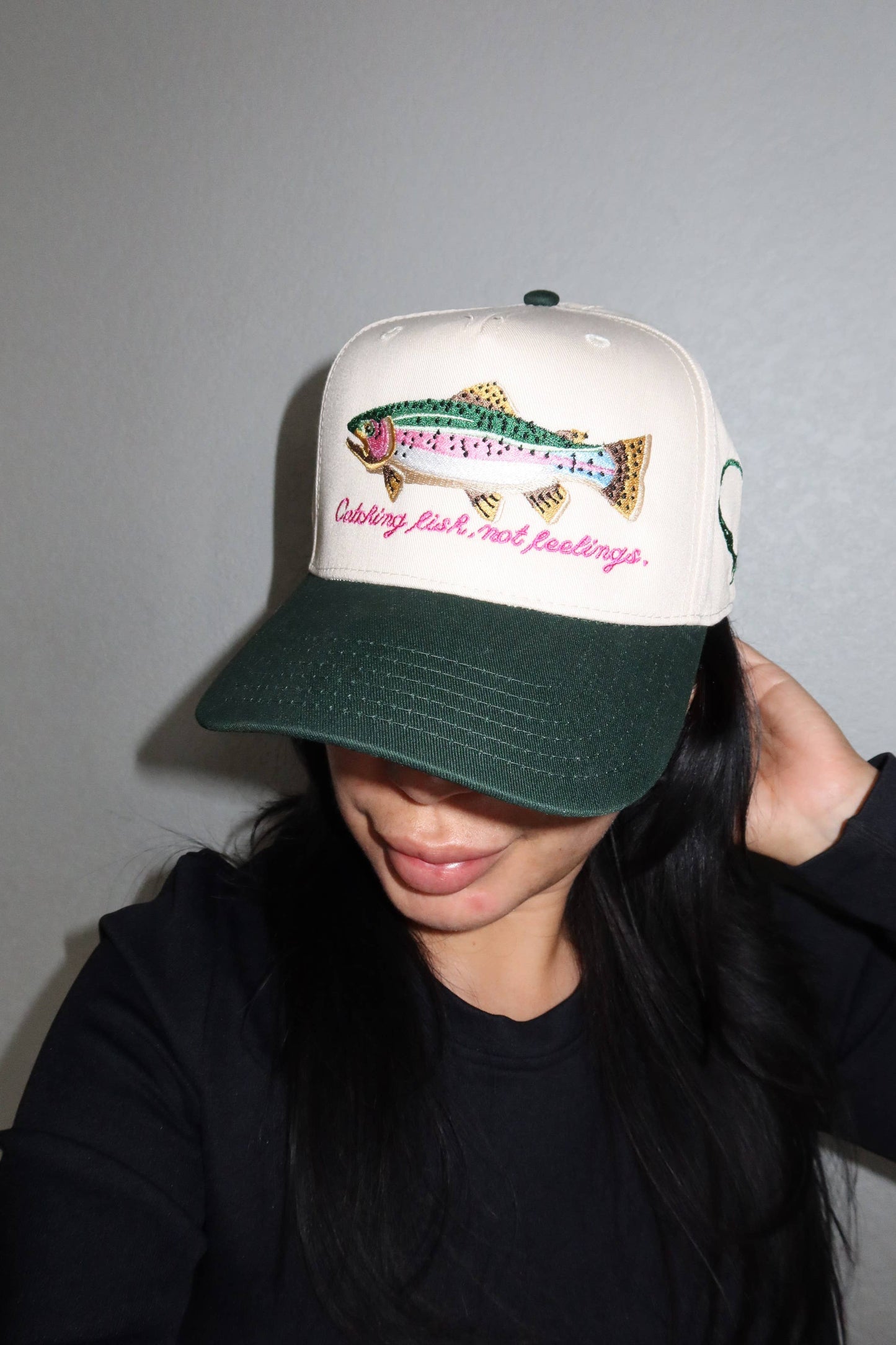 Catching Fish Not Feelings Trucker Hat 