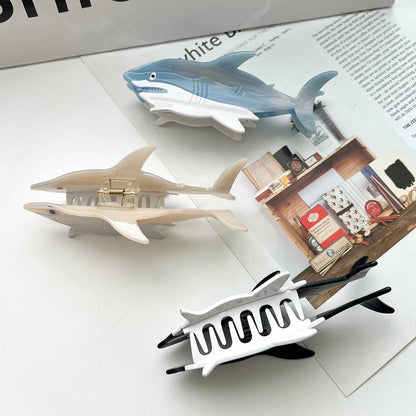Shark series acetate hairpin, beach hairpin_CWAHA5713