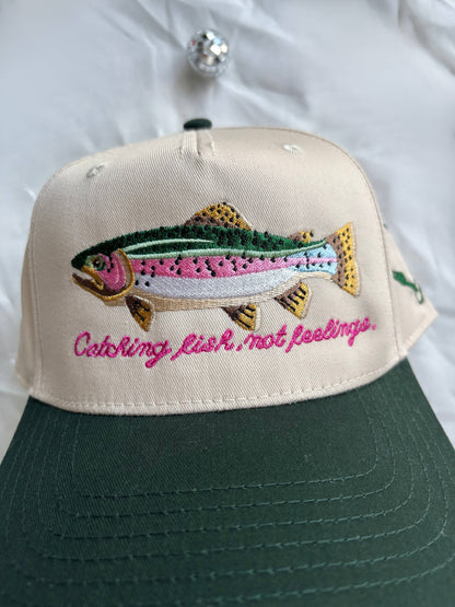 Catching Fish Not Feelings Trucker Hat 