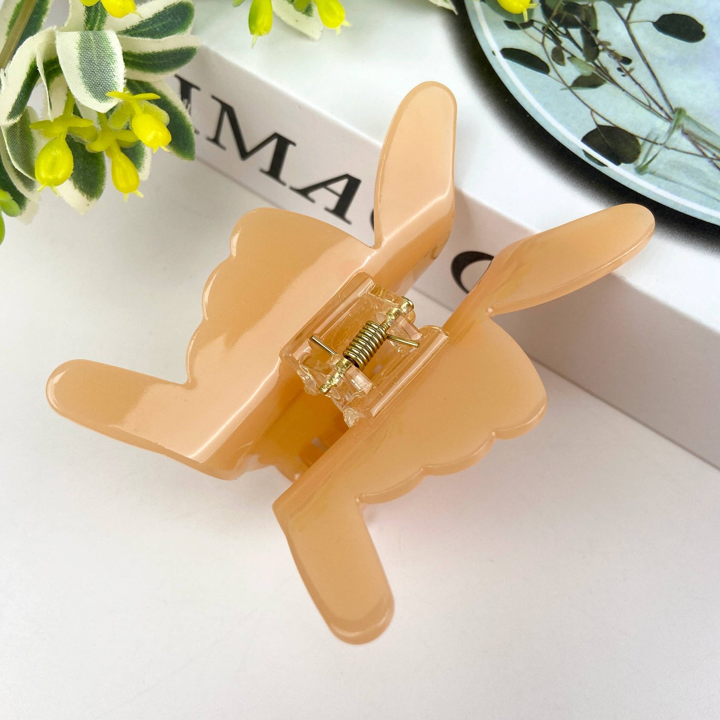 Acetate Funny Gesture Hair Clip