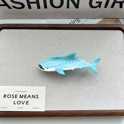 Ocean Animal Acetate Claw Clip – Shark & Whale_CWAHA5703