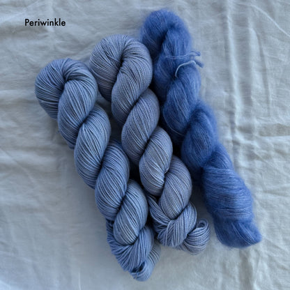 Green & Blue Stocking for Rainbows Sweater Kit