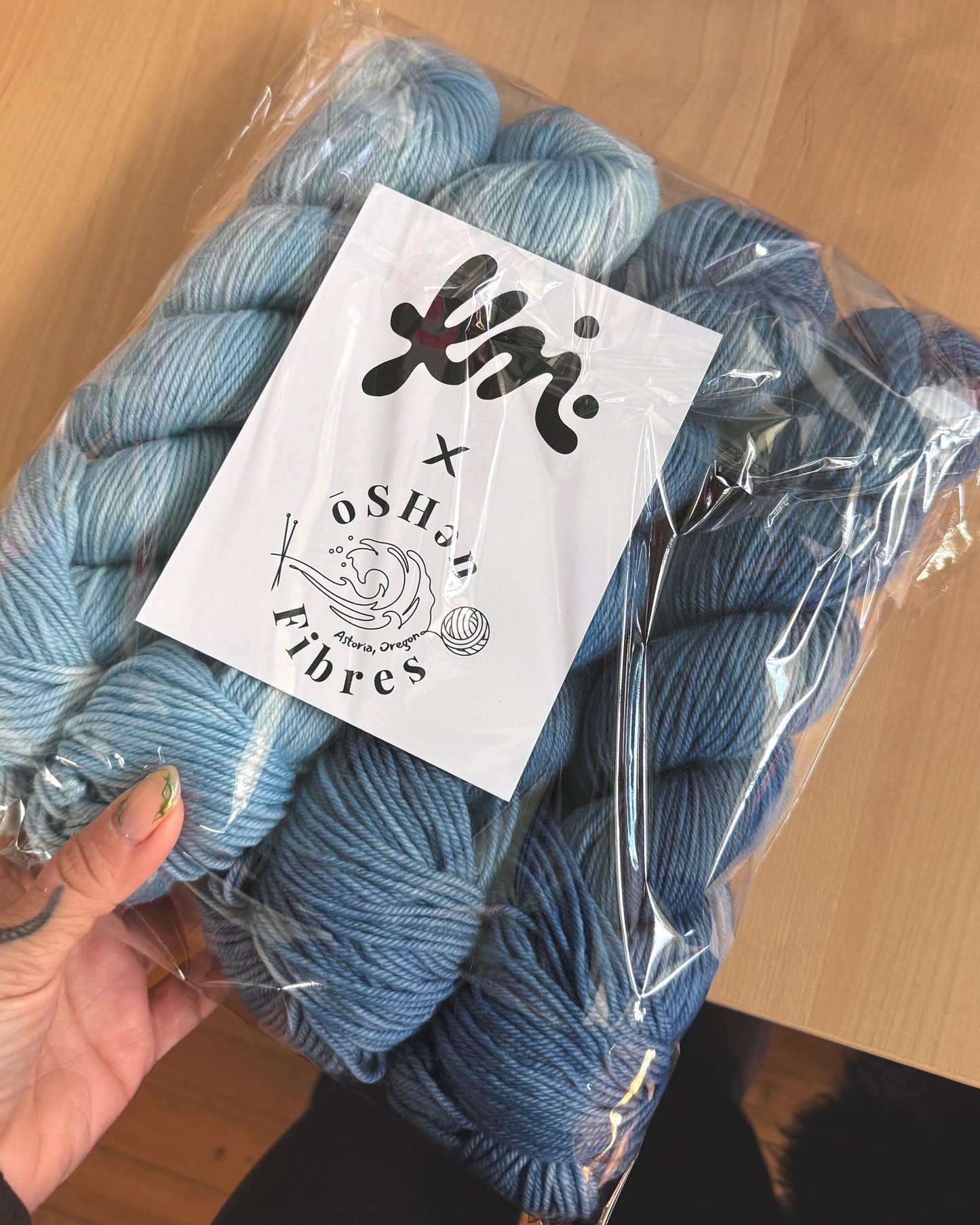 Knitalee x oSHen Fibres "Vintage Jeans" Legume Tote Kit