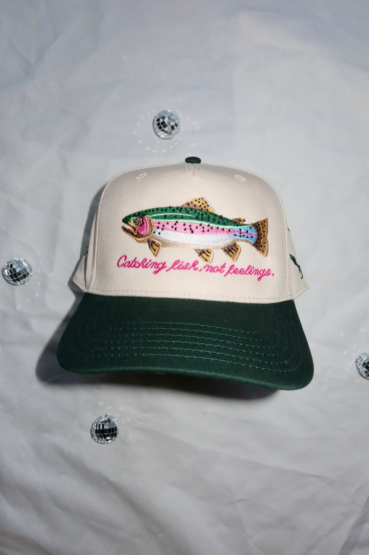 Catching Fish Not Feelings Trucker Hat 