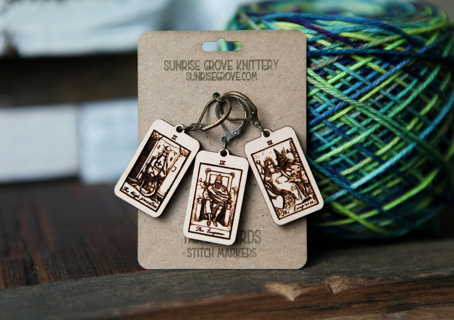 Tarot Knitting Progress Keepers & Crochet Markers Set of 3