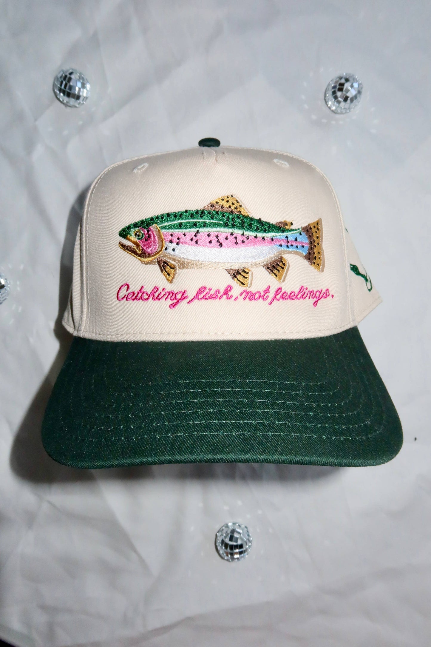 Catching Fish Not Feelings Trucker Hat 