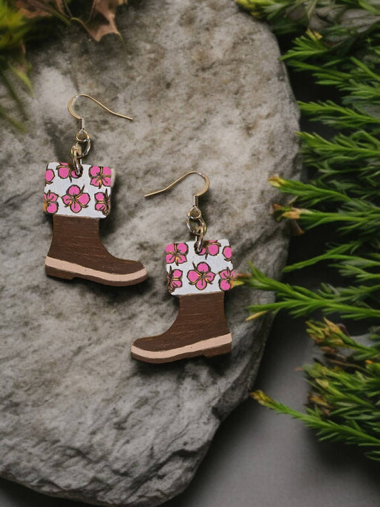 FIREWEED RUBBER BOOT | Dangle Earrings