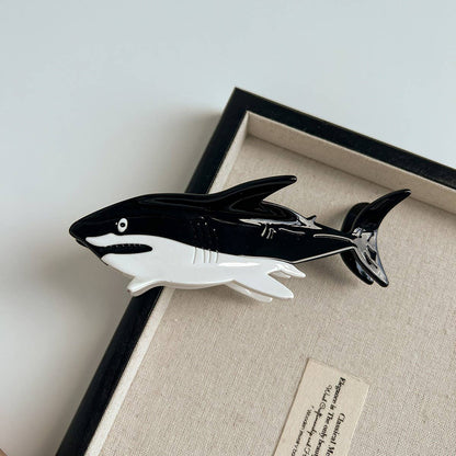 Shark series acetate hairpin, beach hairpin_CWAHA5713