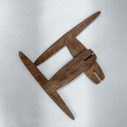 Handmade Wooden 1 Yard Niddy Noddy - Disassembles Easy