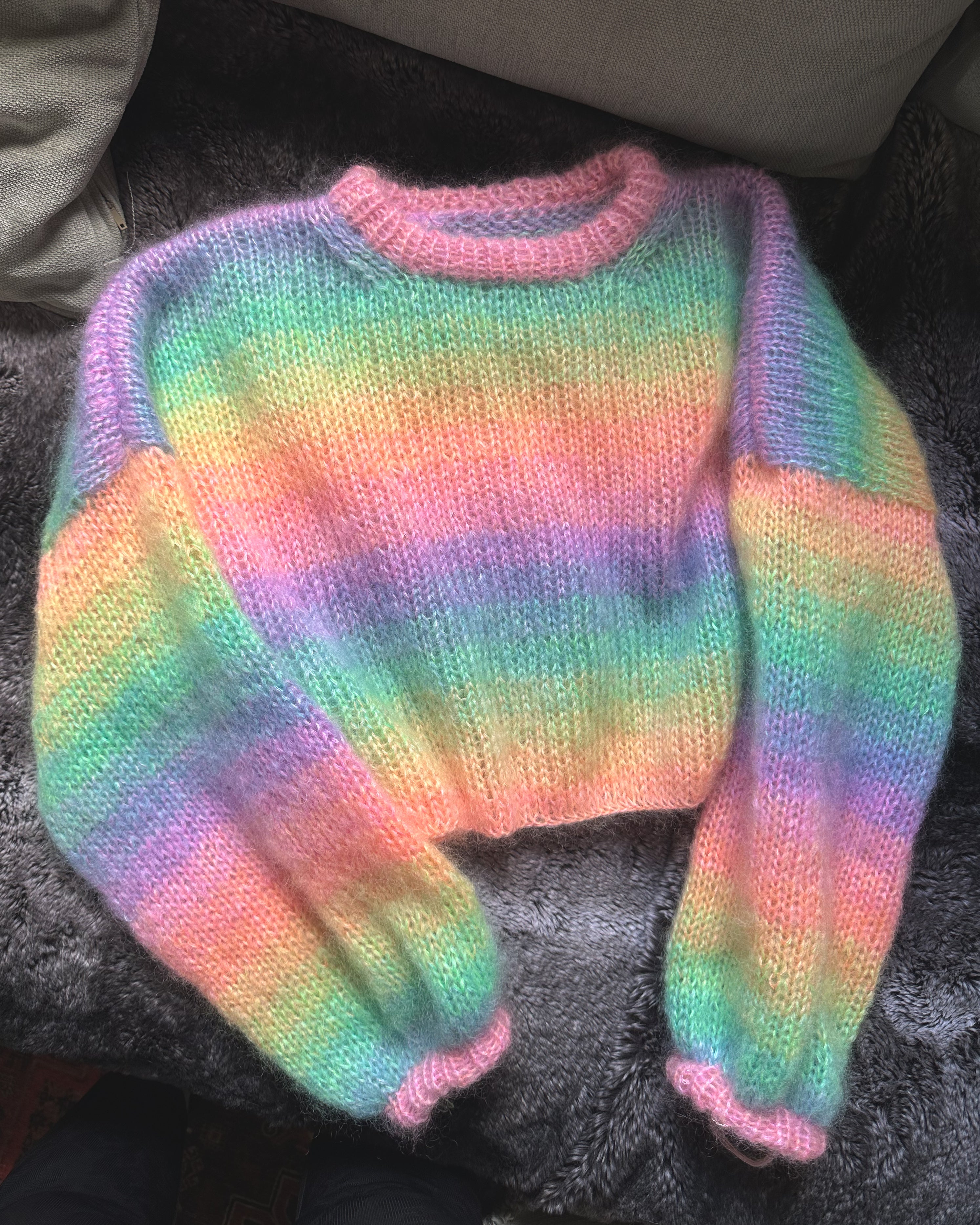 AMBERGLEAM☆Rainbow Wool Sweater