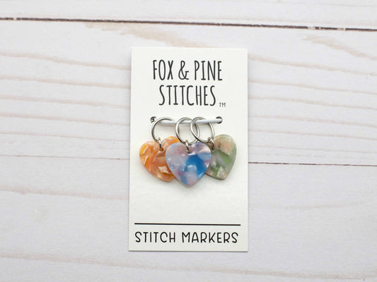 Heart Stained Glass | Stitch Markers