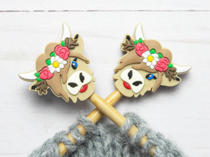 Flower Highland Cow Stopper