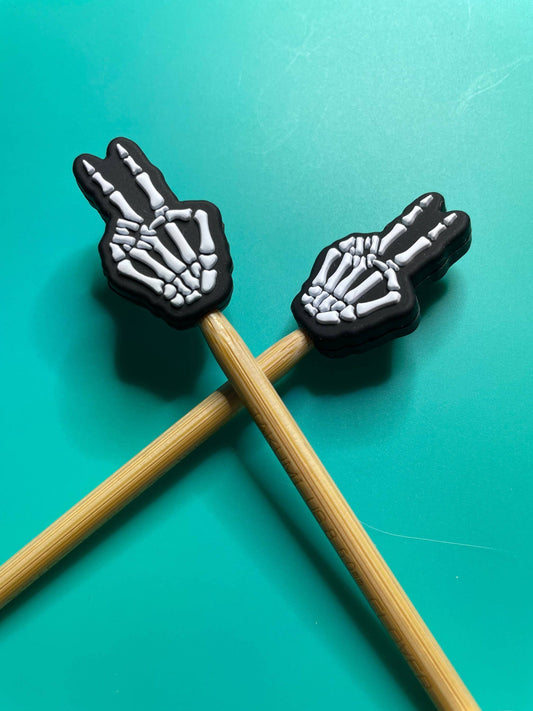 Skeleton Peace Sign Stopper