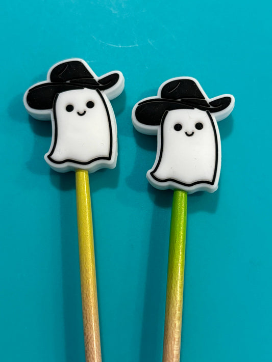 Ghost in a Cowboy Hat Stopper
